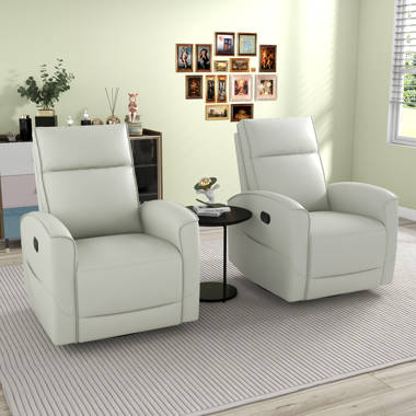 Monarch recliner swivel glider bonded online leather